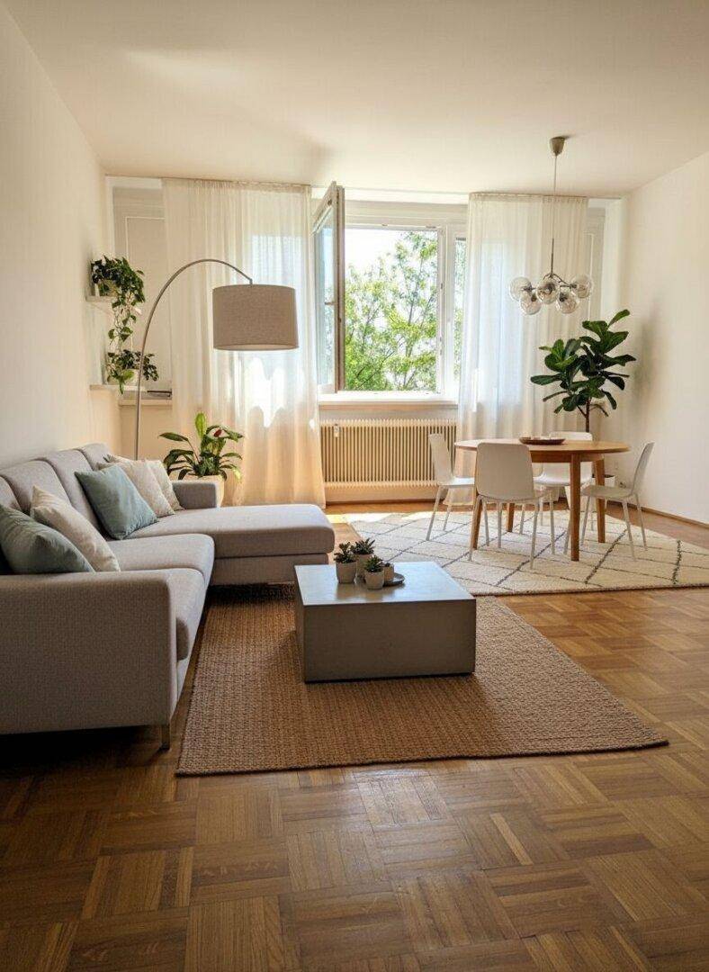 Wohnraum Einrichtungsvorschlag KI