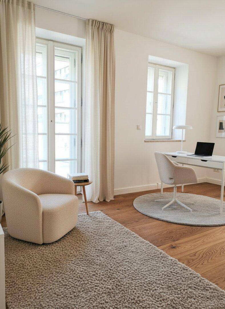 Zimmer 1 mit Einrichtungsvorschlag KI