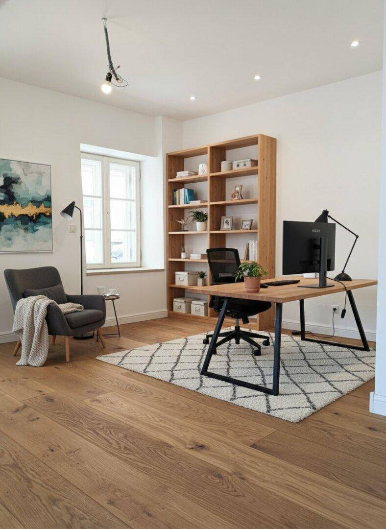 Zimmer 1 mit Einrichtungsvorschlag KI