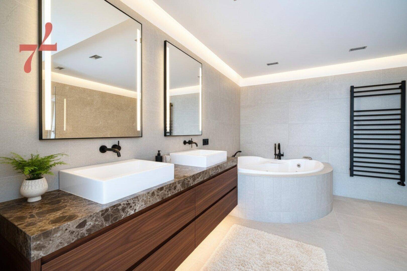 En Suite Bathroom level one - Interior Design AI