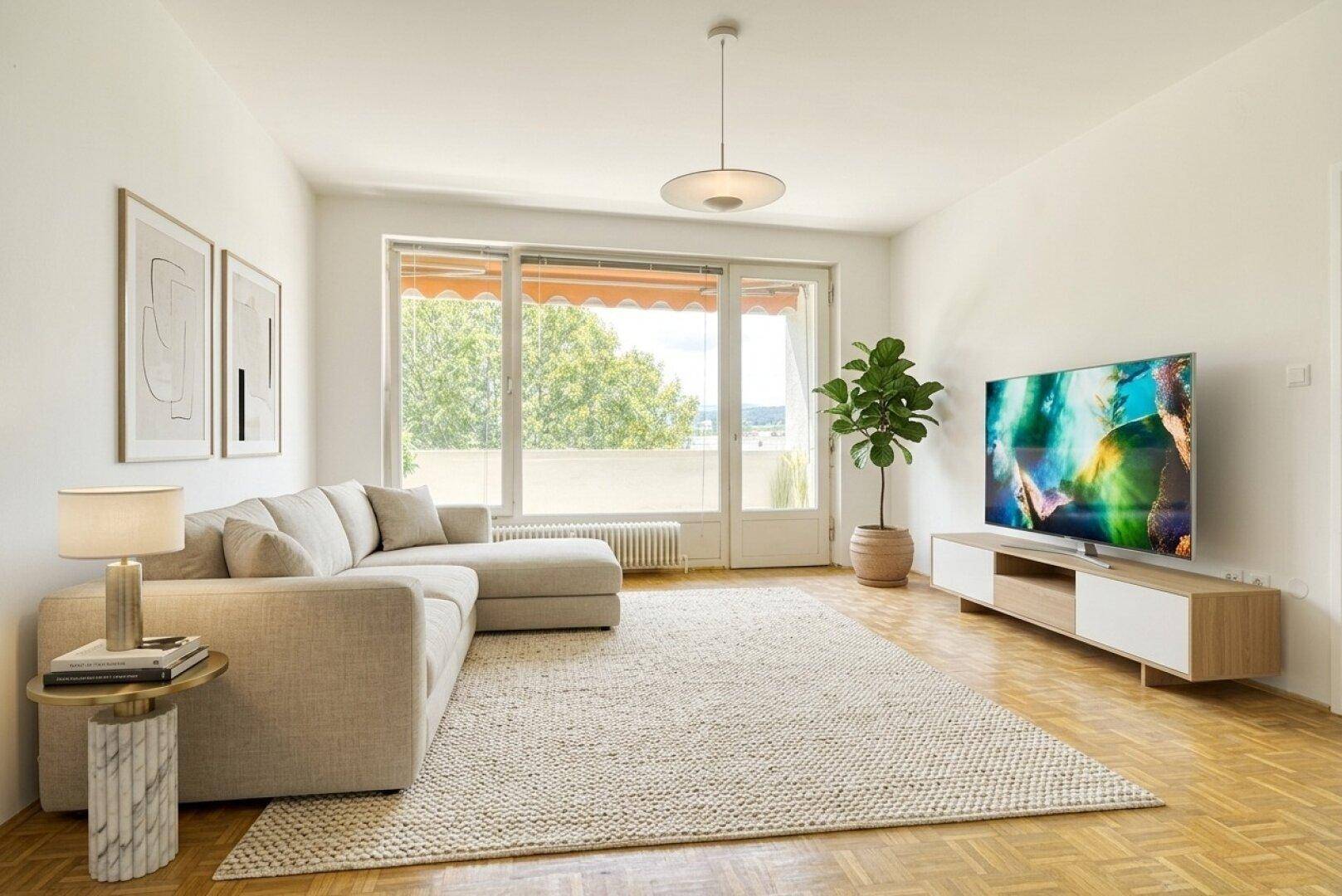 Wohnraum 1 mit Einrichtungsidee KI