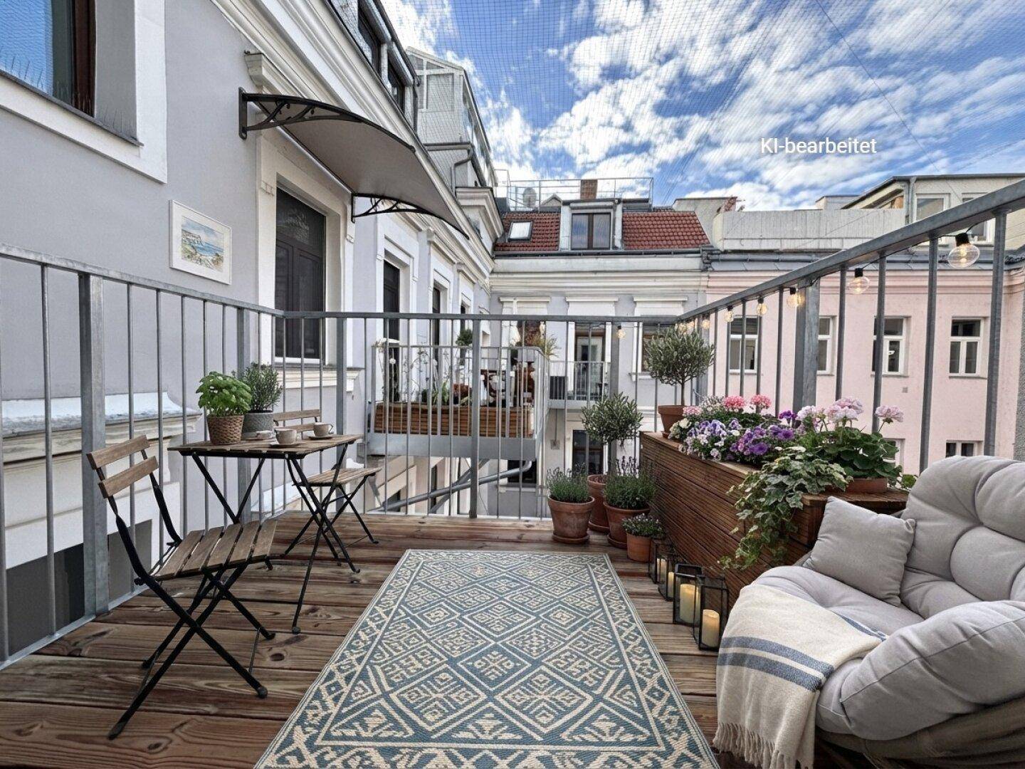 Balkon KI generiert