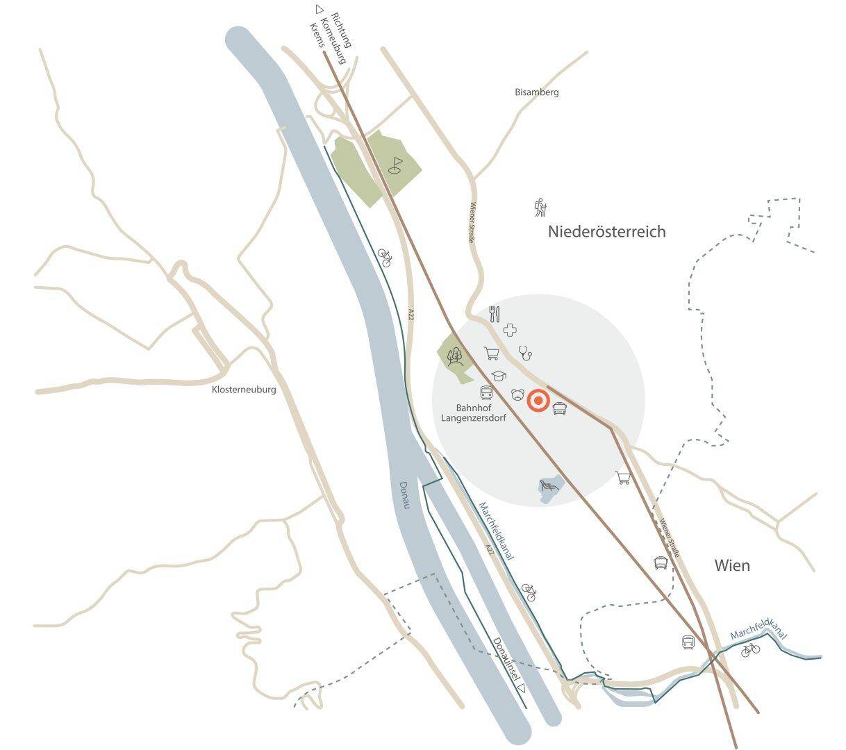 3 Zimmer Dachgeschosswohnung in Langenzersdorf, bis zu 3m Raumhöhe und Deckenkühlung - Ansicht 6