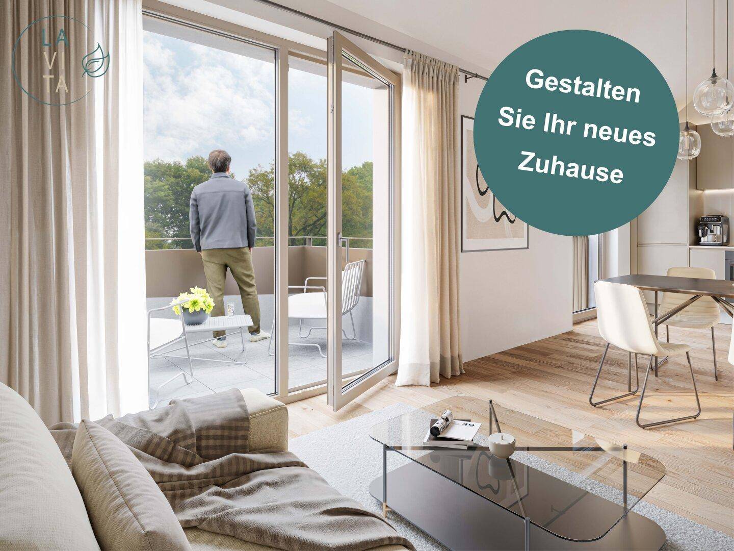 LAVITA - Moderne 3-Zimmer Gartenwohnung mit Südterrasse - Ansicht 2