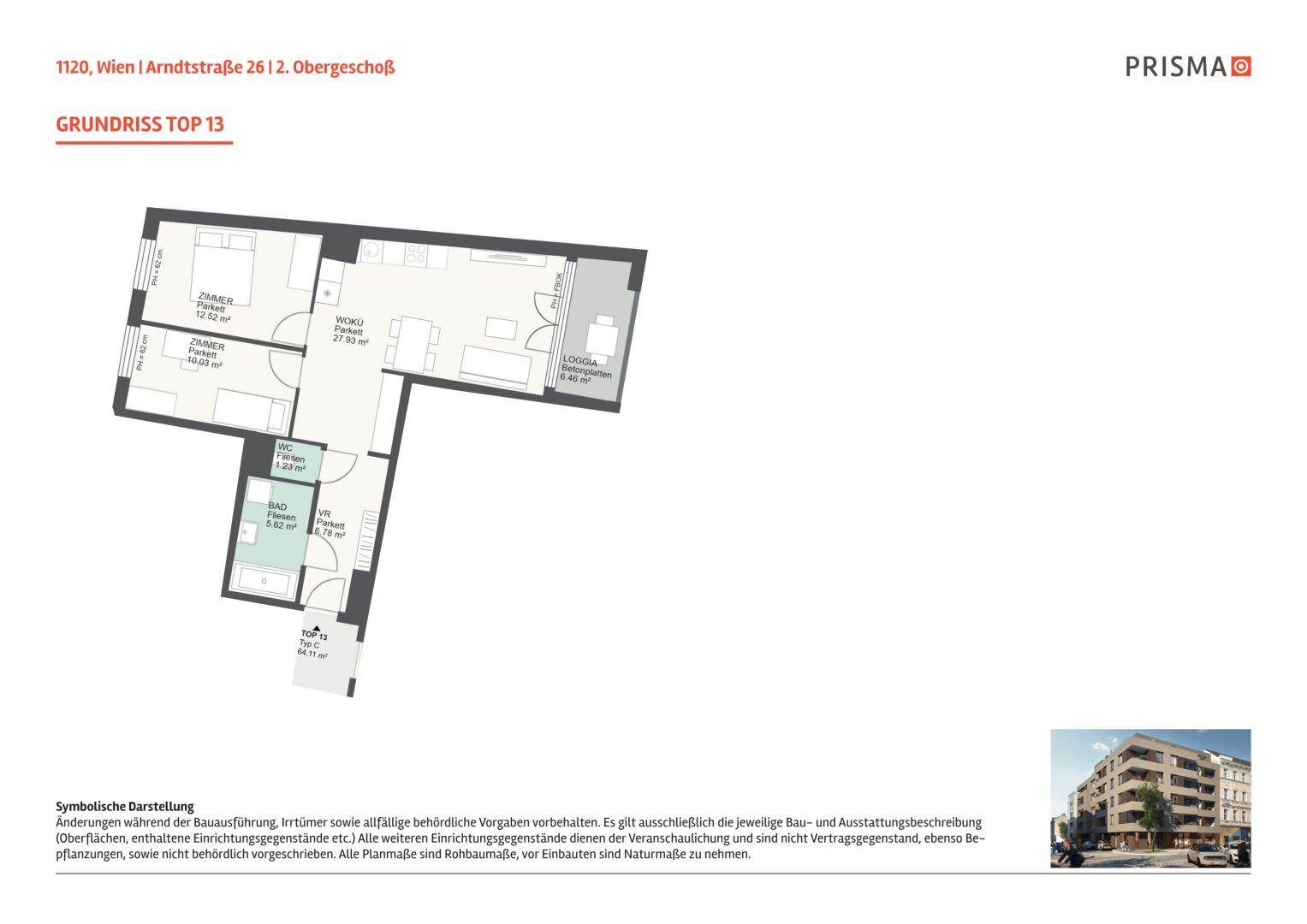 Schöne 3-Zimmer-Wohnung mit südseitiger Loggia - Ideal als Anlage – pohled 3