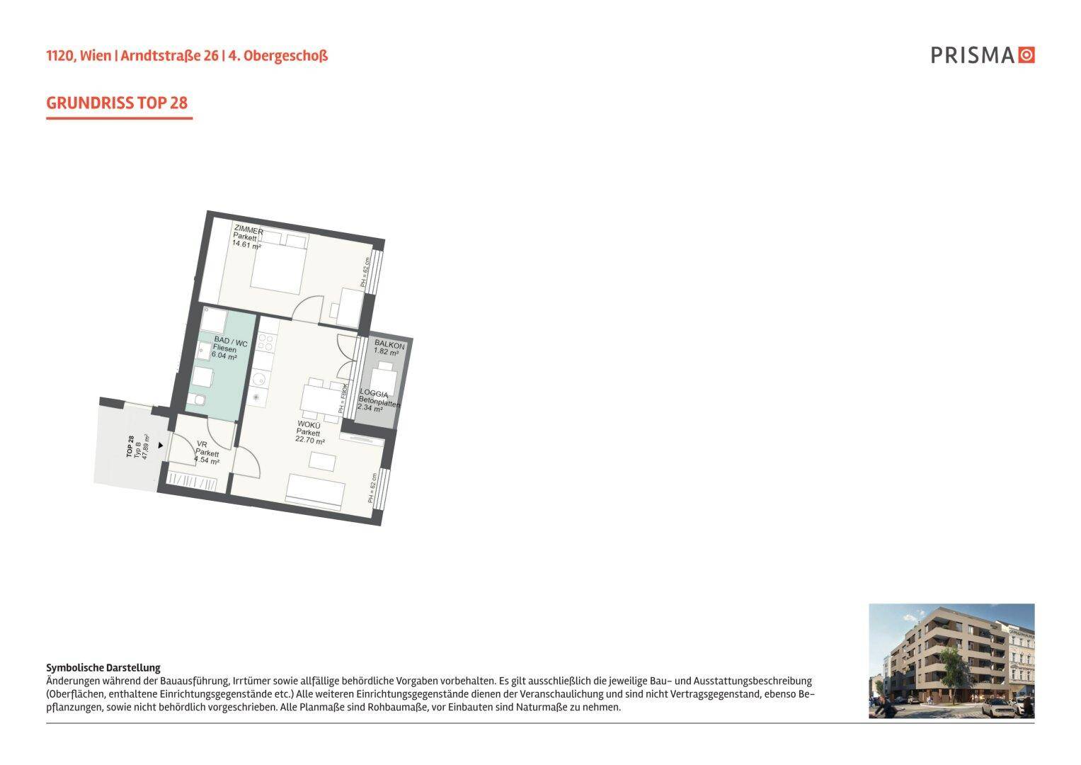2-Zimmer-Wohnung mit sonnigem Balkon - Ihre langfristige Vorsorge - Ansicht 3