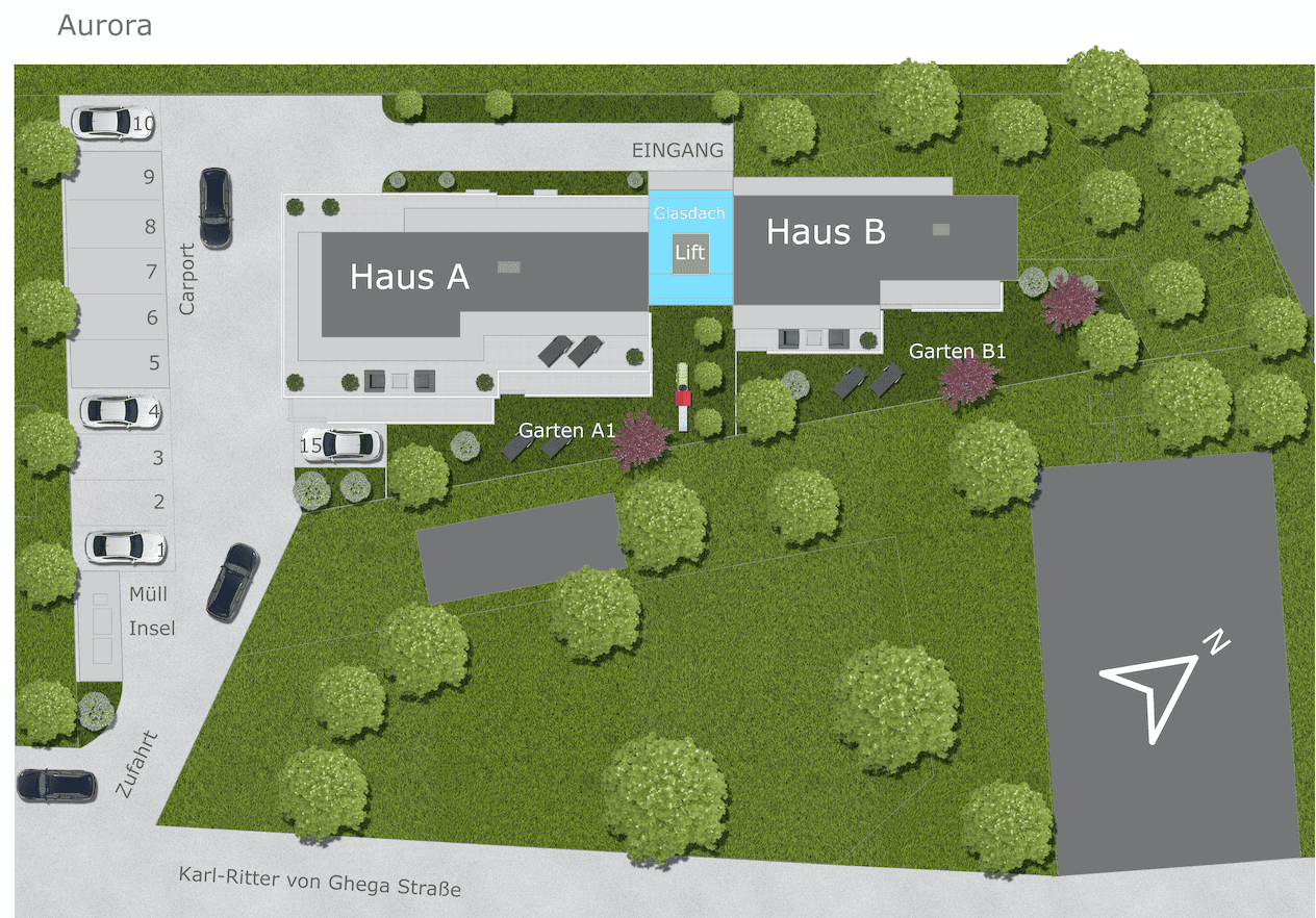 Neuwertige Gartenwohnung (Baujahr 2020) – 58 m² WFL, Terrasse, Garten, Carport - Widok 3