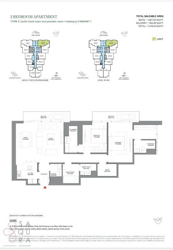 Grundriss einer Zweizimmerwohnung mit Balkon und separaten Wohnbereichen.