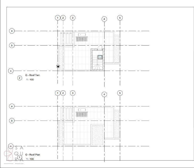 Grundriss zeigt Dachterrasse und Dachplan der Immobilie.