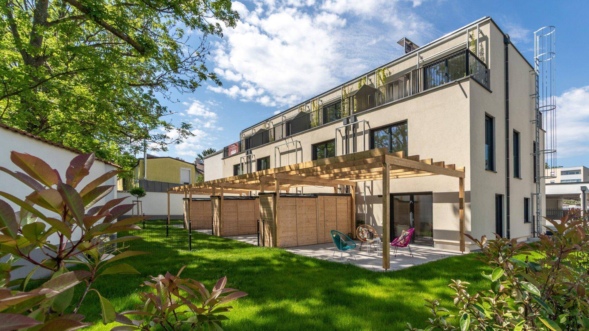 *SOMMERAKTION* JETZT 5% sparen! Exklusive Reihen- und Doppelhäuser am idyllischen Hunyadi Park mit Blick in den Park im ALTORT MARIA ENZERSDORF! - Mehr