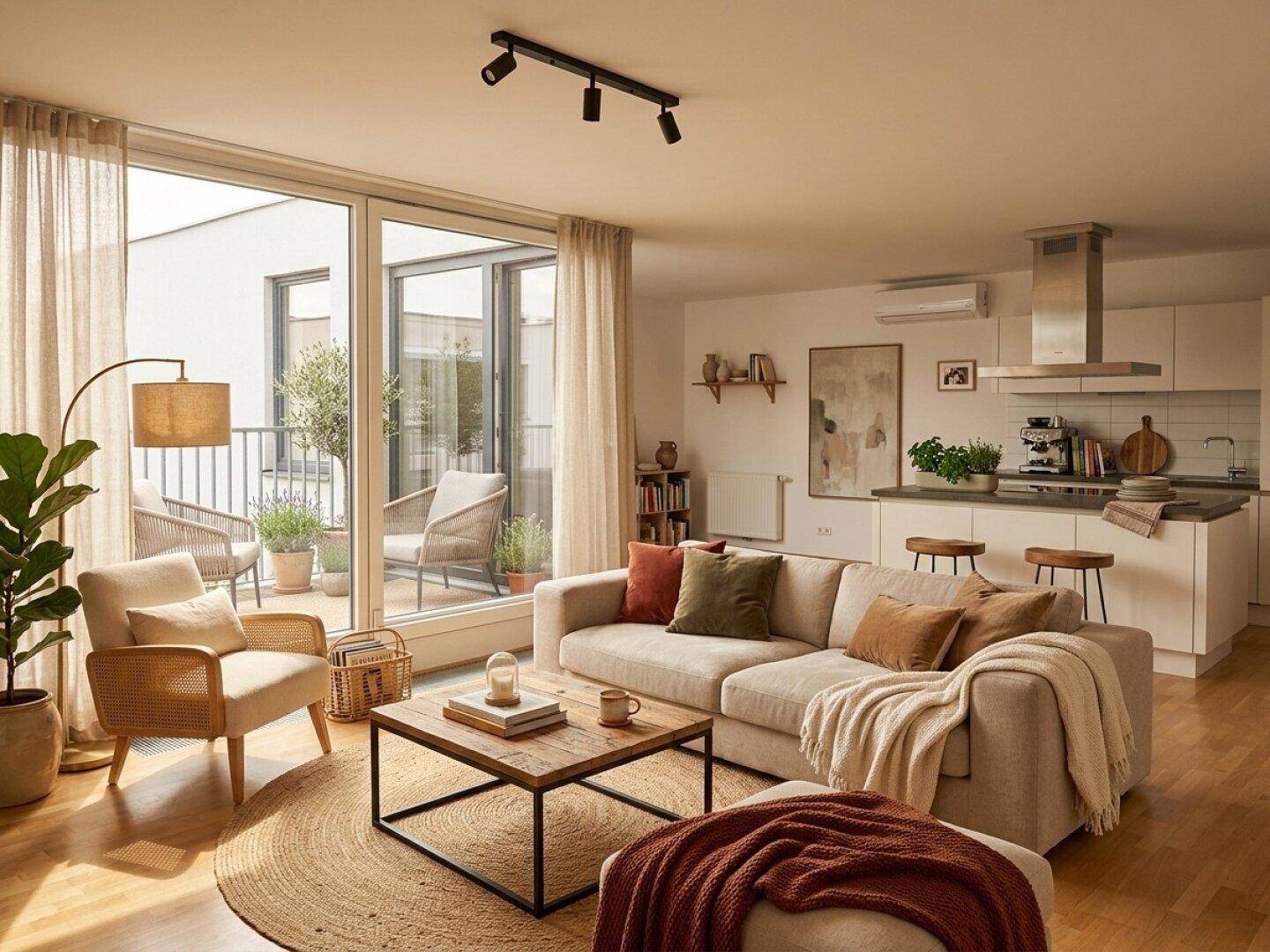 1030! Tolle 3-Zimmer DG-Wohnung mit sonniger Terrasse! Klimatisiert! - Ansicht 2