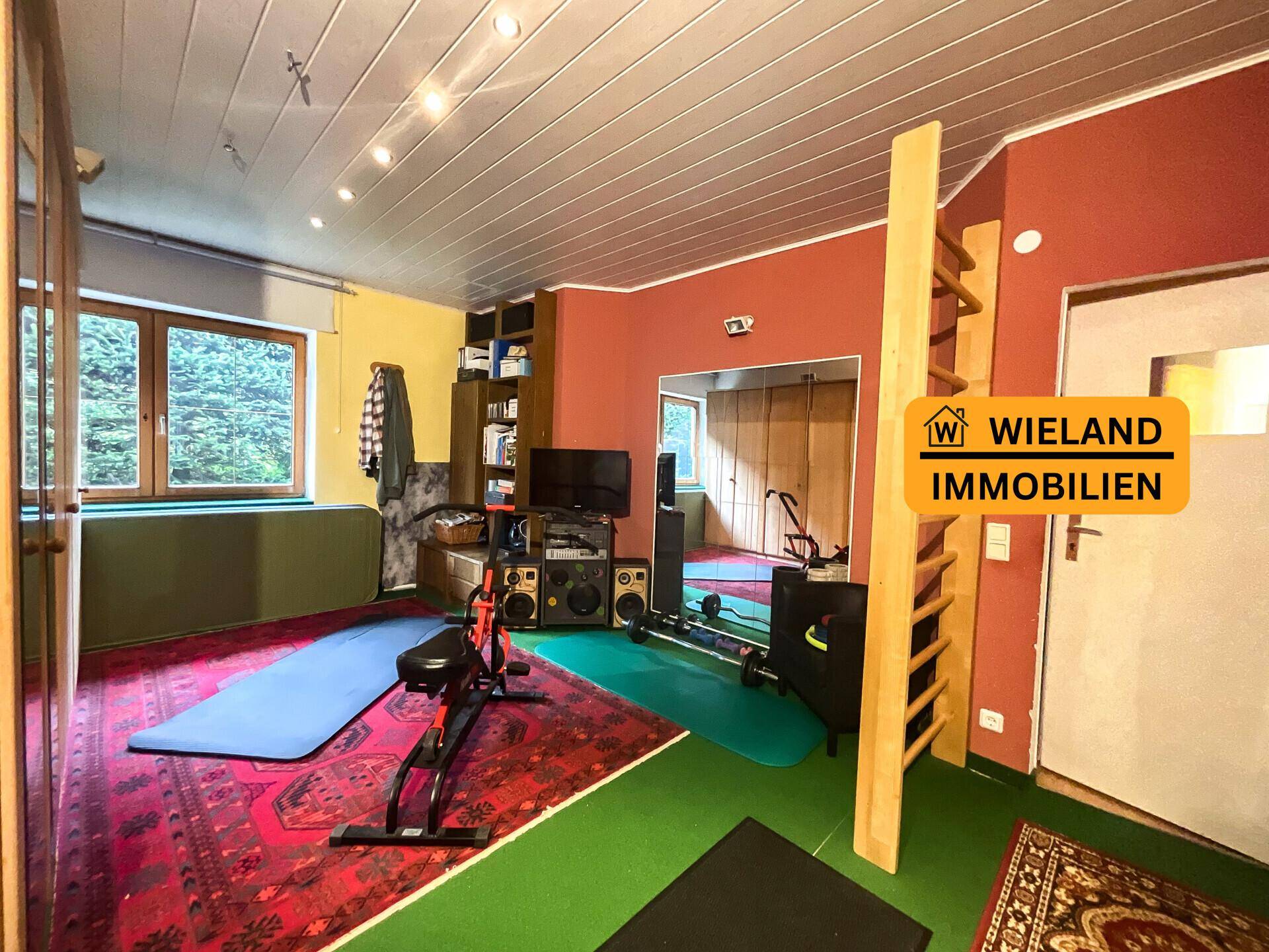 Fitnessraum mit Sauna