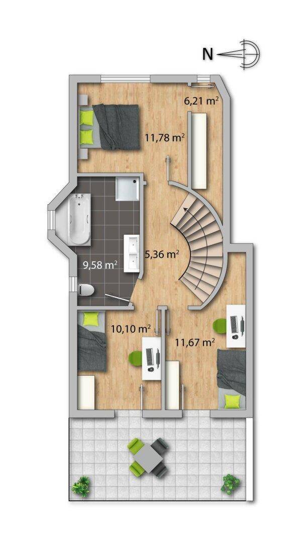 Preisreduktion: Gepflegtes Haus mit ca. 138 qm Garten - Ansicht 4