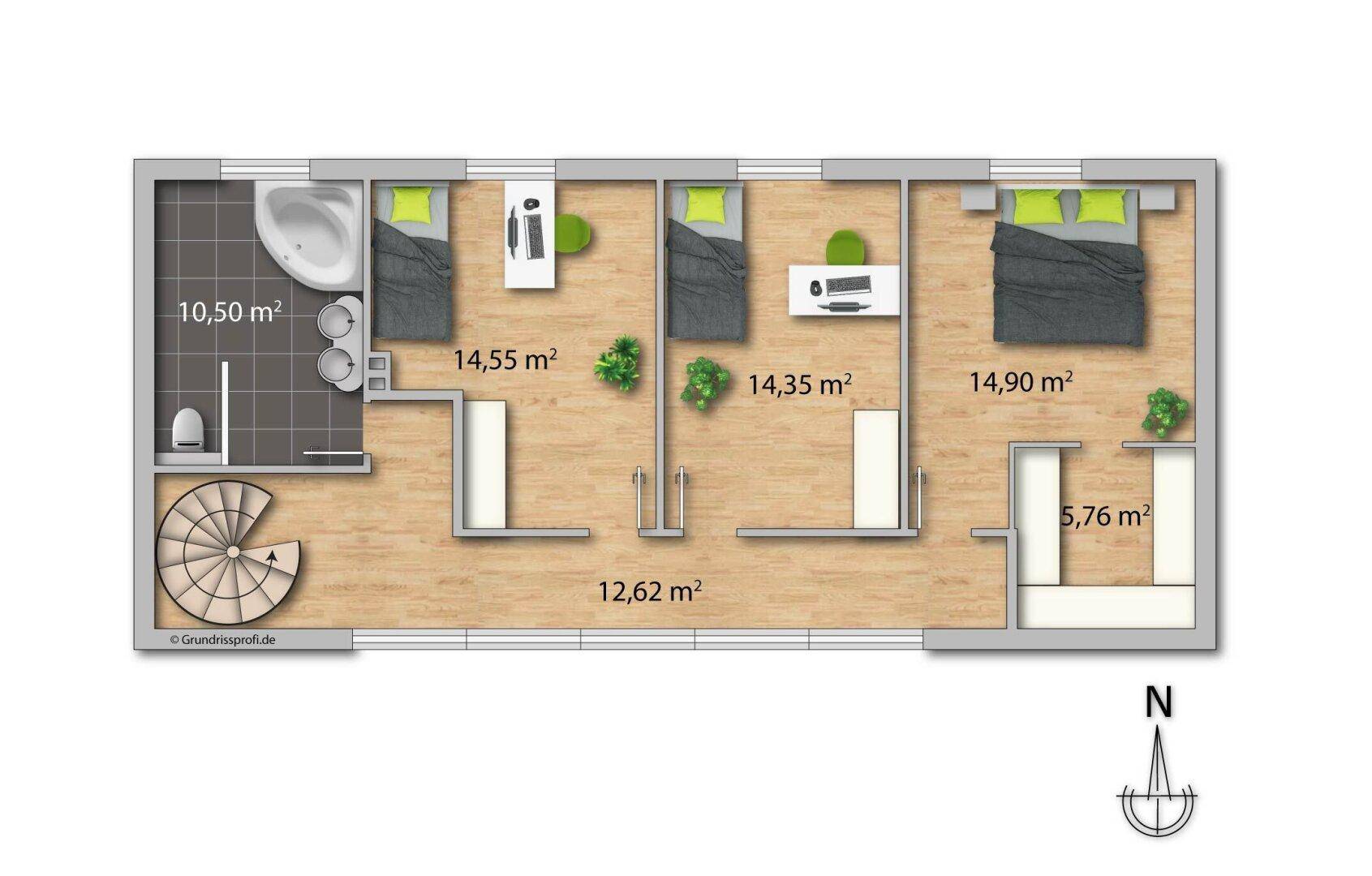 Modernes Reihenhaus mit PV-Anlage, Garten &amp; Top-Anbindung - Ansicht 6