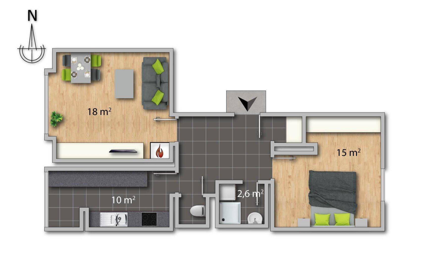 Grundrissplan Skizze