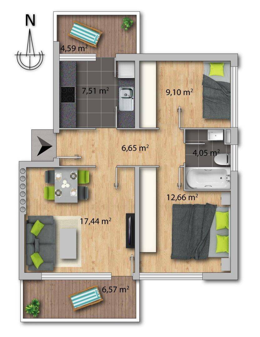 Grundrissplan Skizze