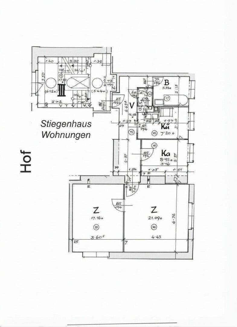 Grundriss Wohnung Mezzanin
