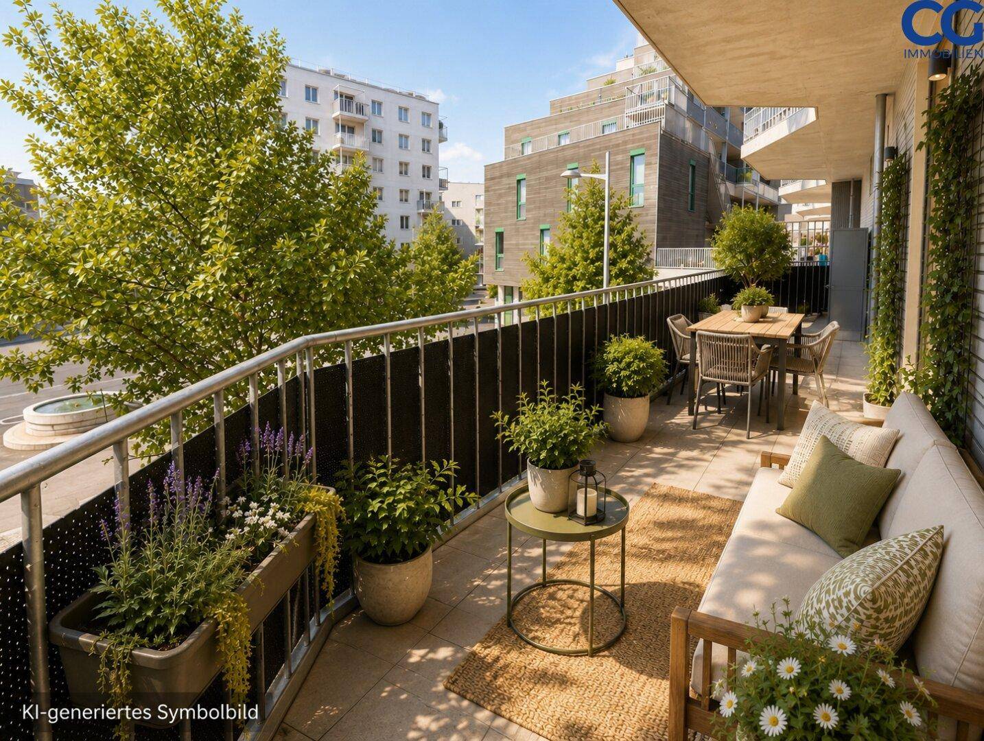 KI- Symbolbild Balkon