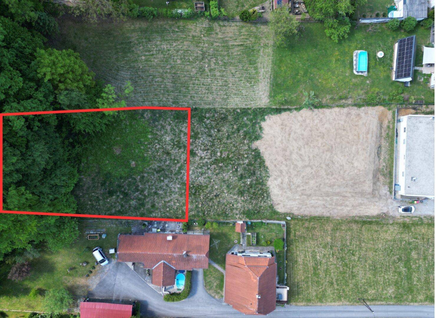 Gleisdorf: 921 m² sonnig ausgerichtete Baugrundfläche mit idyllischem Waldstück - erweiterbar auf 2.500 m² - Ansicht 6