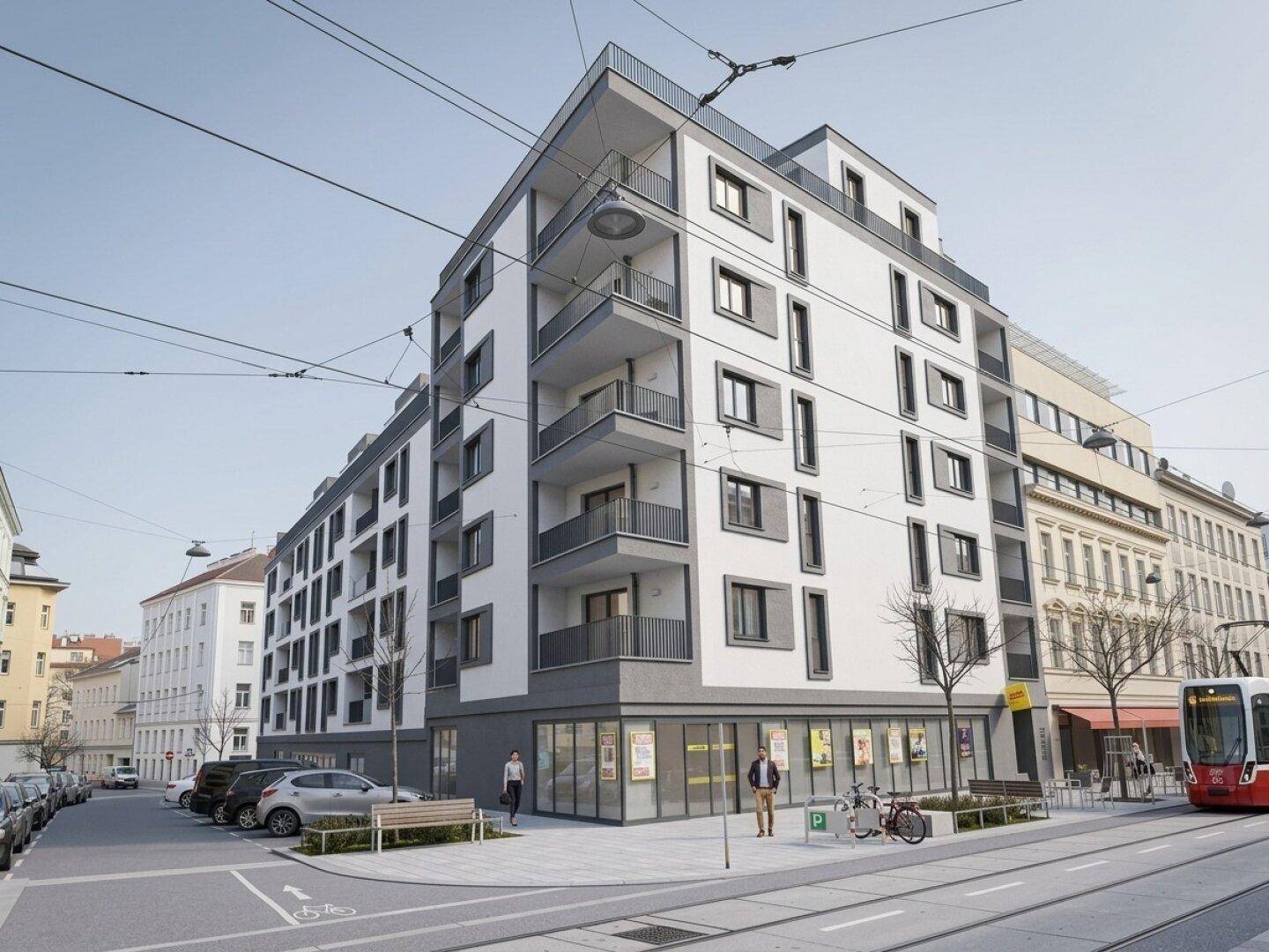Das moderne Haus von außen