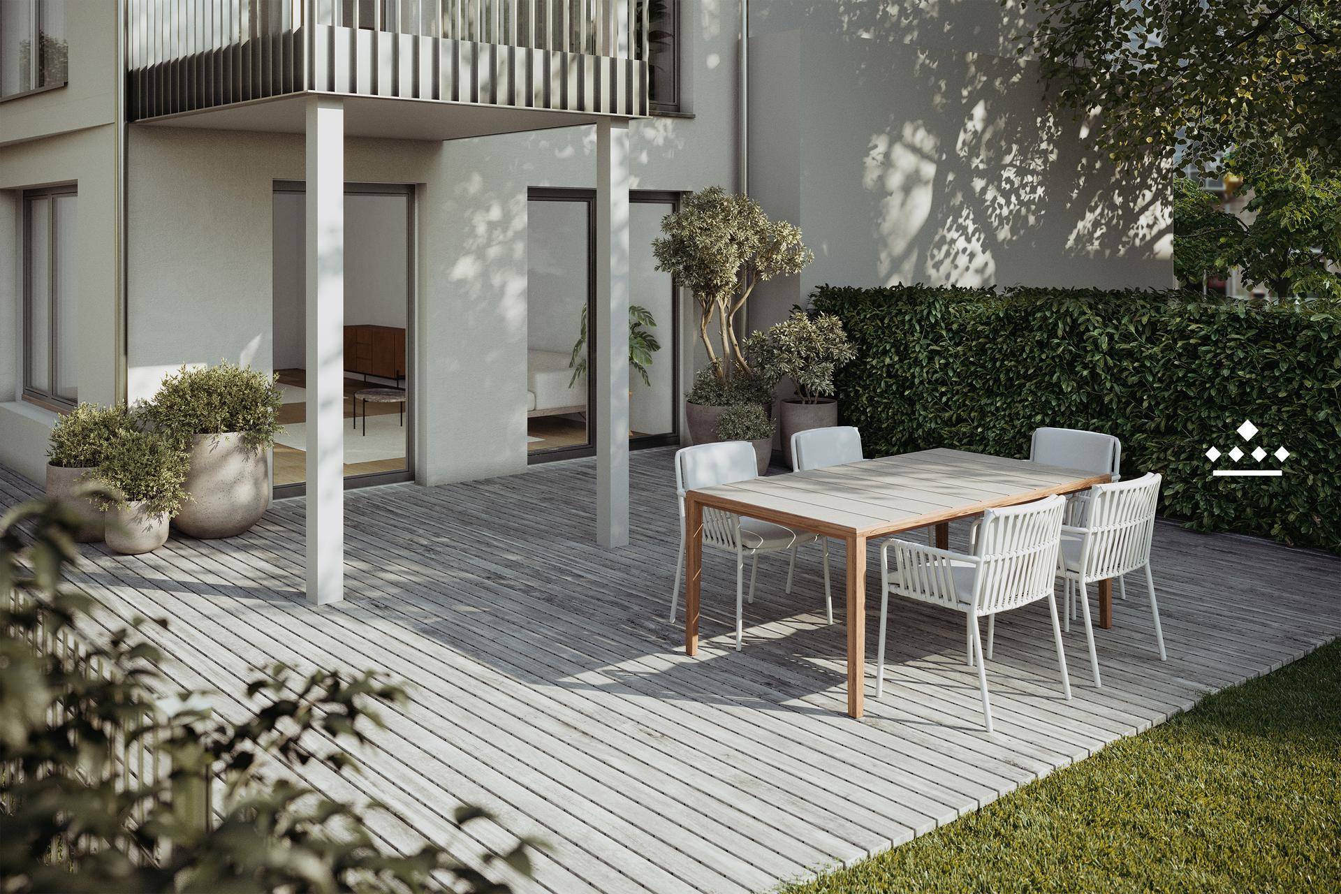 Maisonette-Apartment mit großzügiger Terrasse und eigenem Garten - Widok 5