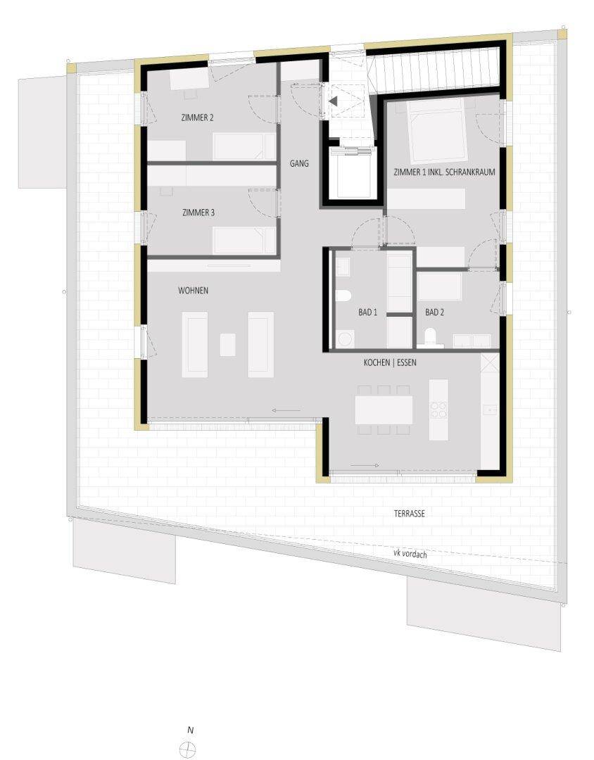 Penthouse mit Panoramaterrasse "Innpromenade" Top W06 - Bezugsfertig! - Widok 2
