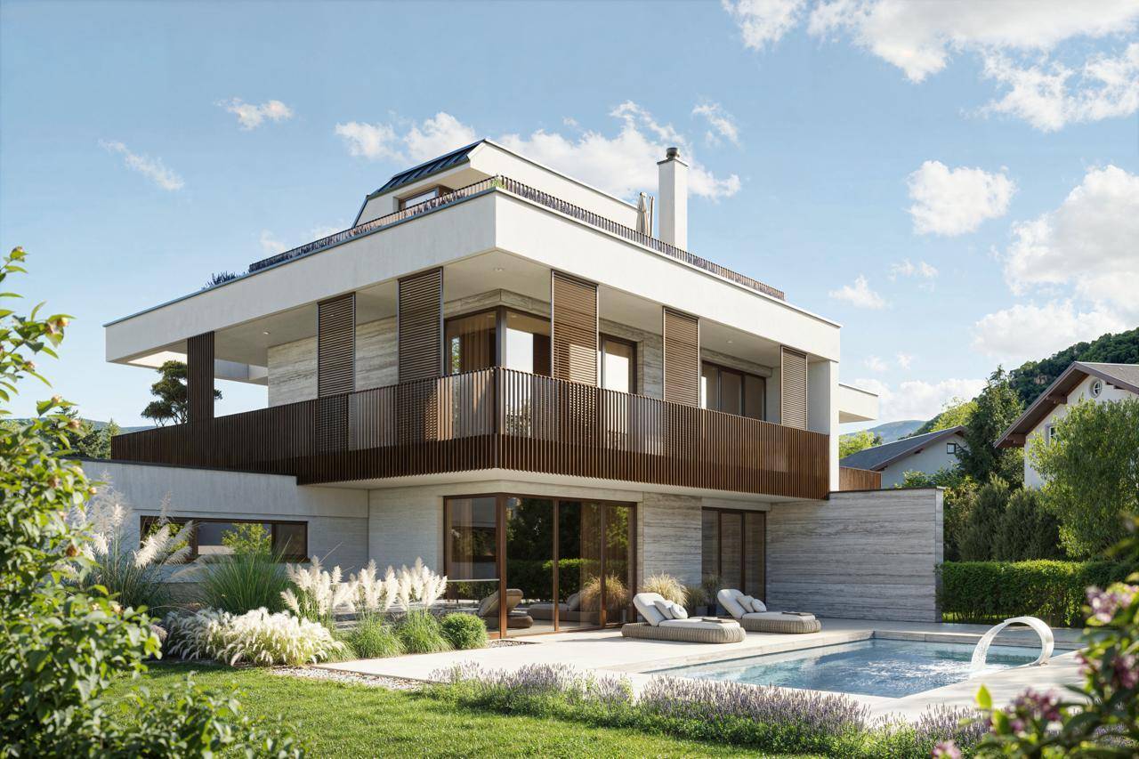 Villa ,,AURA"-exklusive Villenhälfte mit Panoramablick