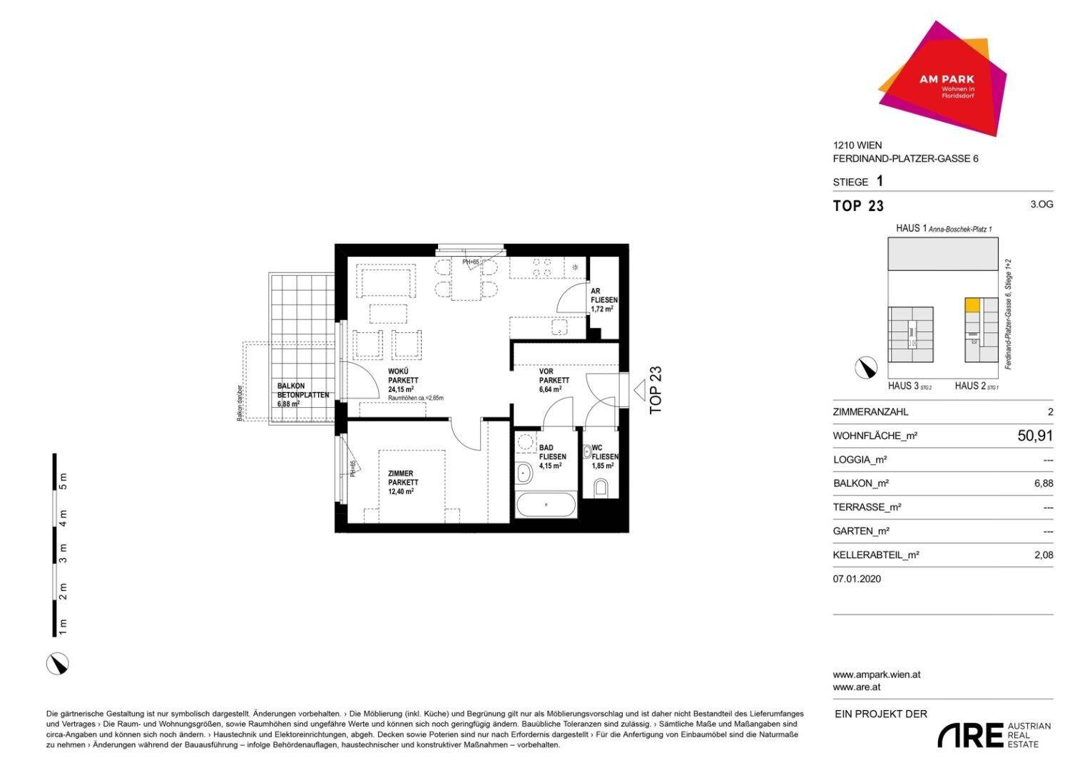 Provisionsfreie 2-Zimmer-Wohnung in entspannter Umgebung mit Balkon – další