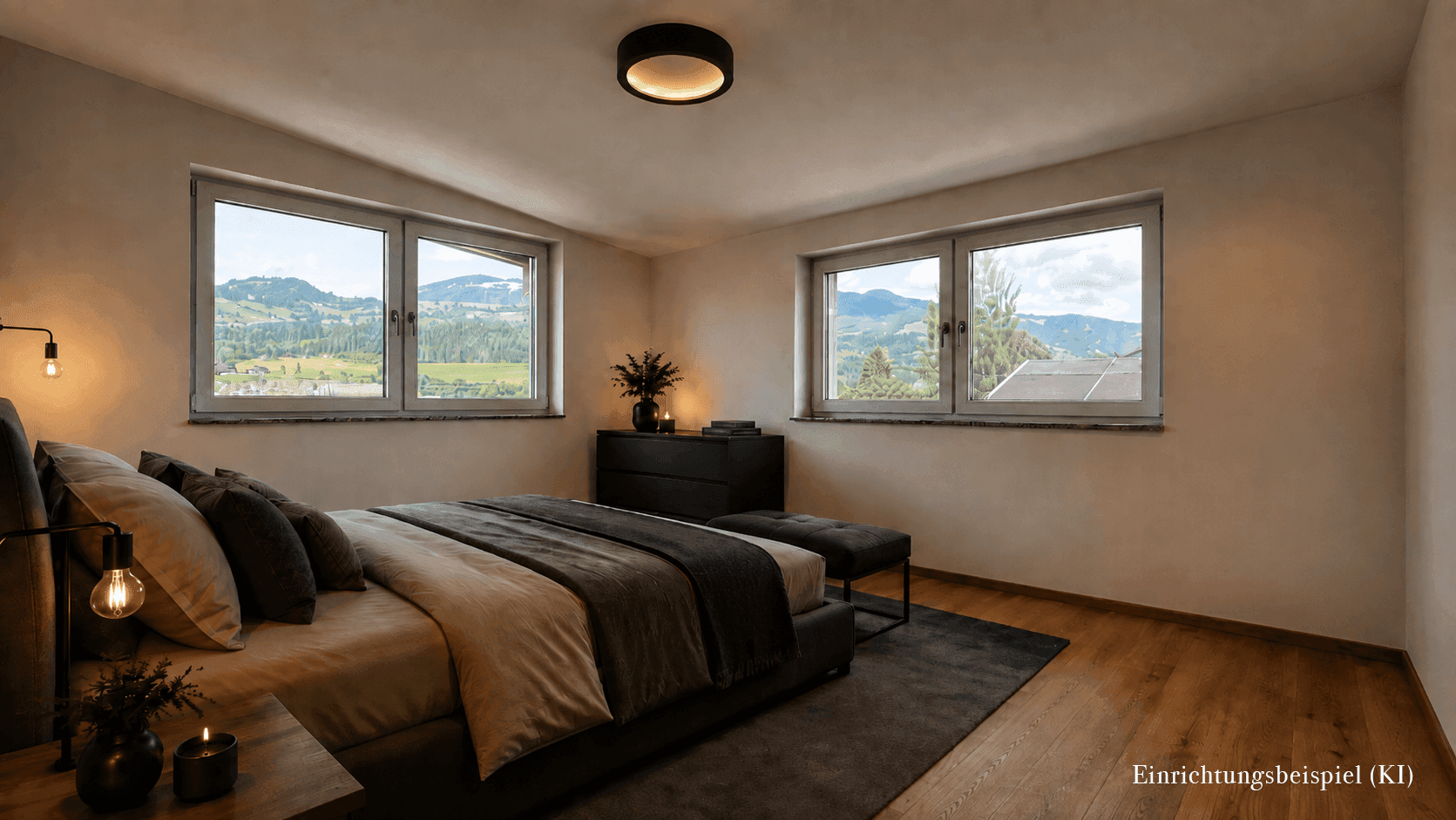 Einrichtungsbeispiel Schlafzimmer