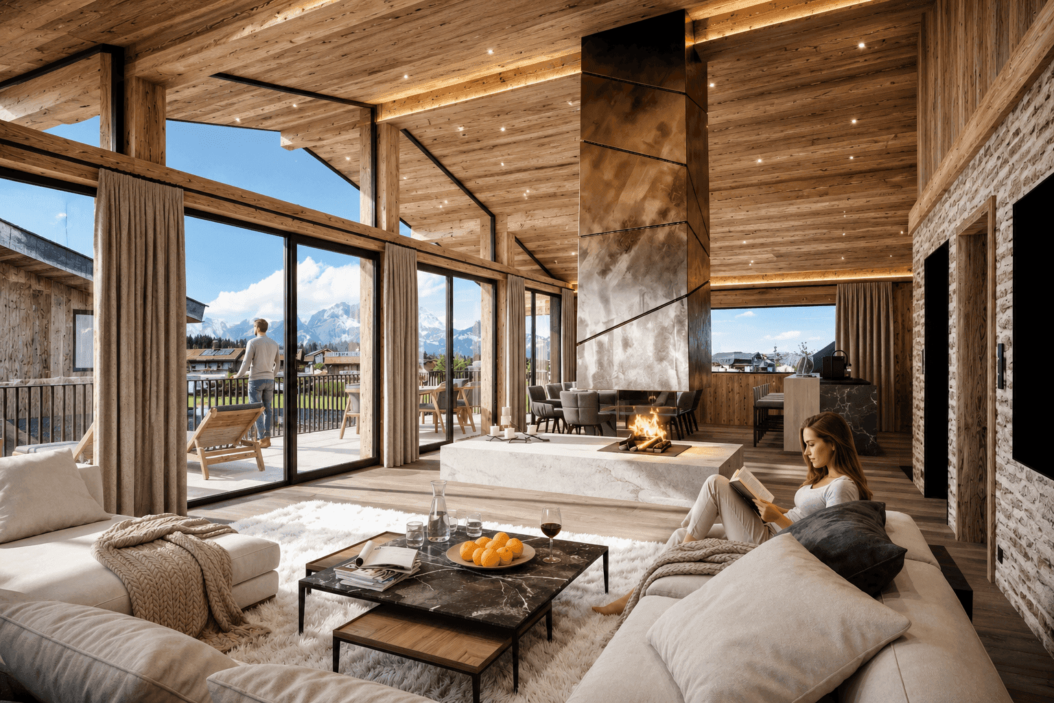 Alpine Eleganz mit Pool und Kaiserpanorama - Ansicht 5