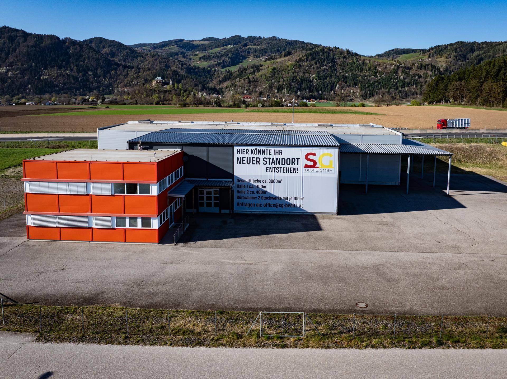 Modernisierte Industrielagerhalle mit Büro an A2 - Ansicht 2