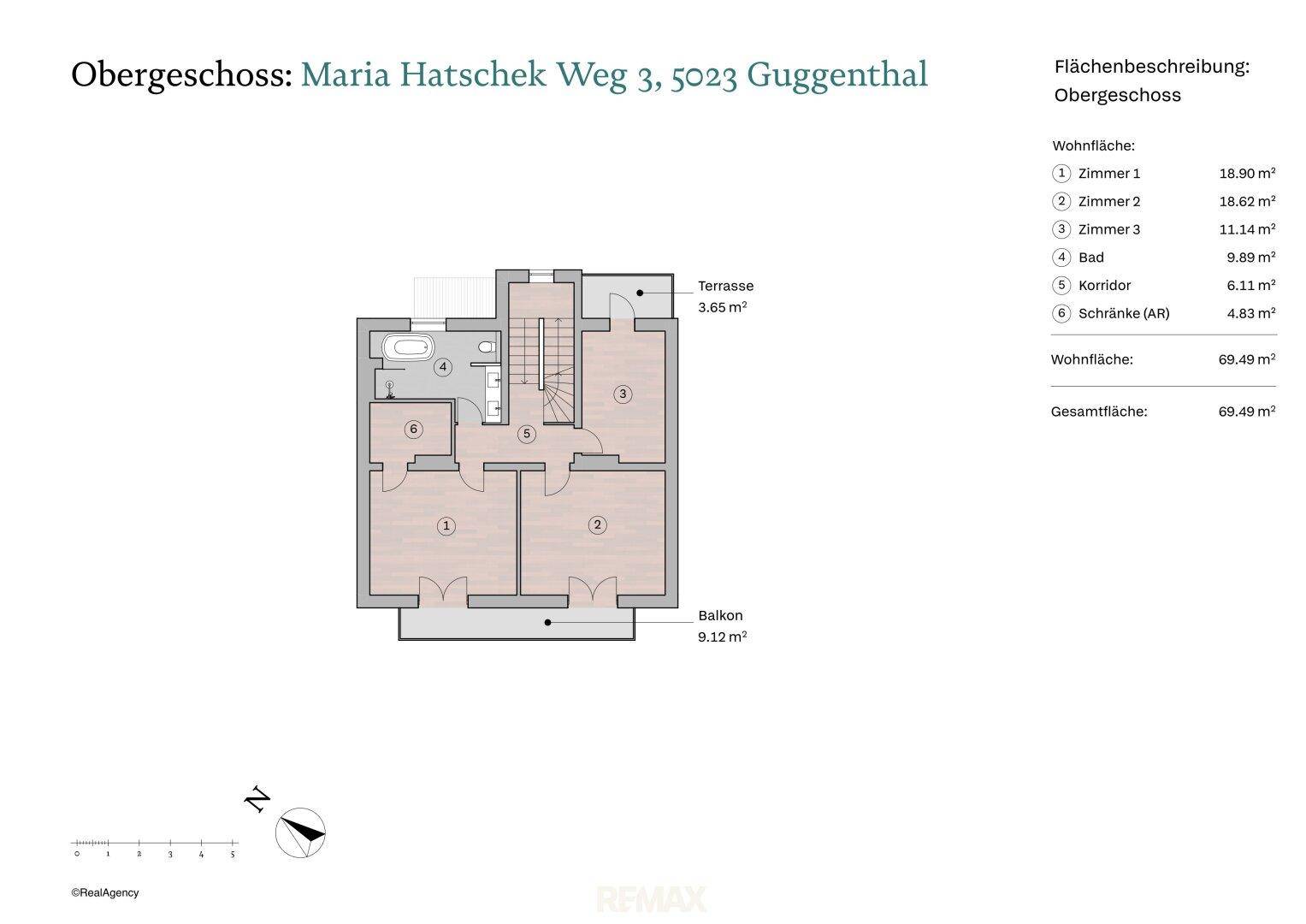 Grundriss Obergeschoss