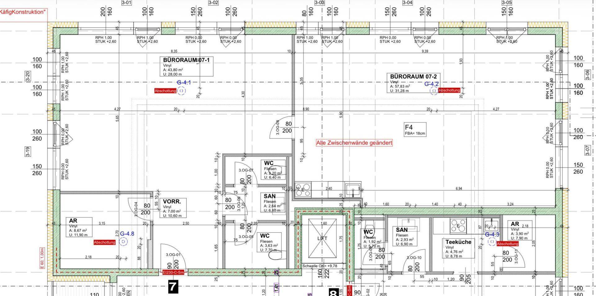 Büroflächen 93 m² + 118 m² + 126 m² +187 m² // Keine Maklerprovision - direkte Vermietung durch den Eigentümer // 4x hochwertige Büros verfügbar - ab 01.07.2026 - Widok 5