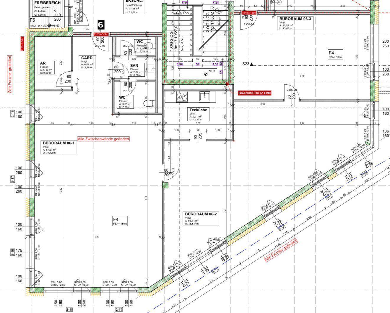 Büroflächen 93 m² + 118 m² + 126 m² +187 m² // Keine Maklerprovision - direkte Vermietung durch den Eigentümer // 4x hochwertige Büros verfügbar - ab 01.07.2026 - Widok 3