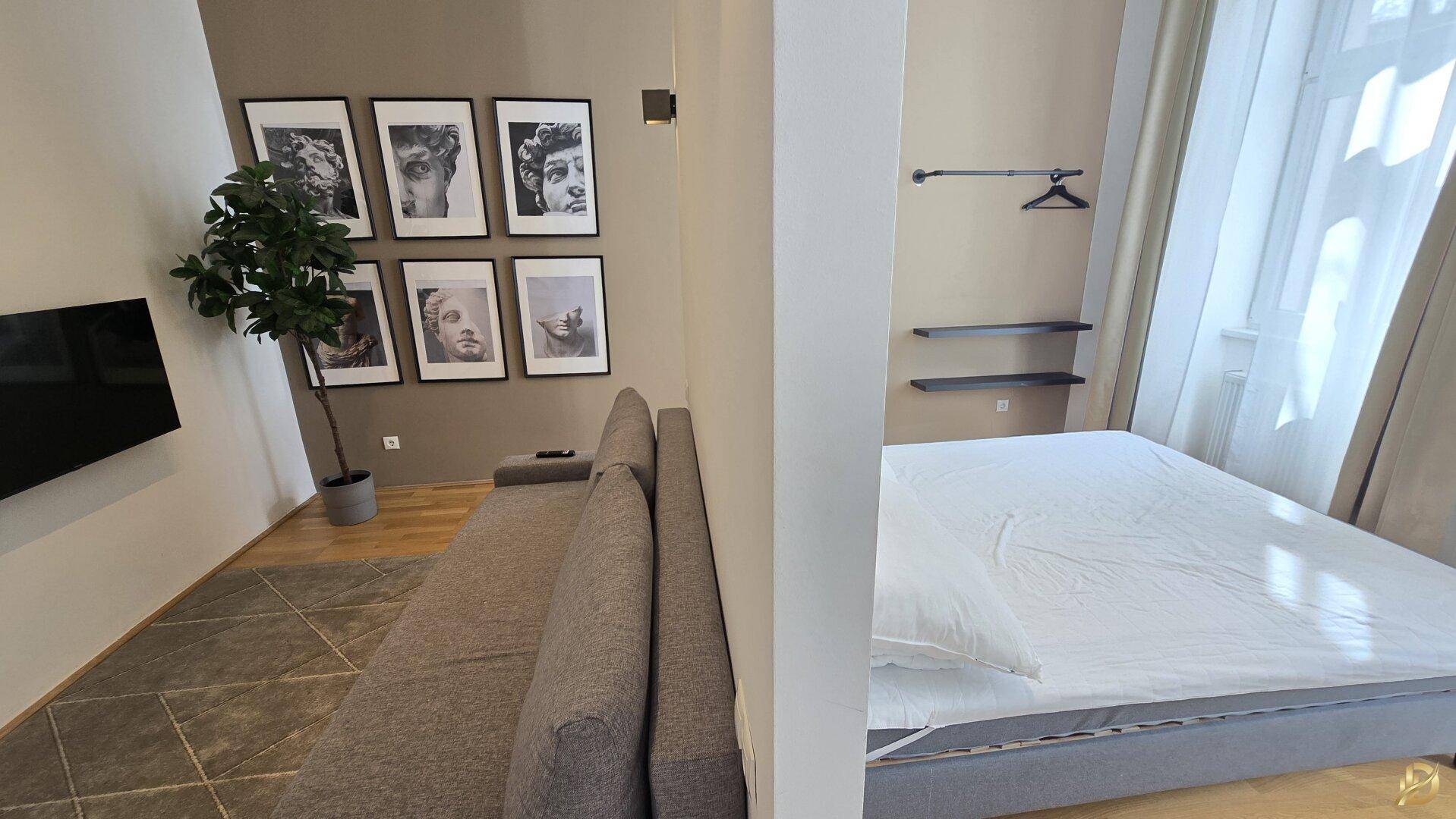 1.Zi. Wohnung, Wunderschöne Aufteilung Wohn/Schlafzimmer - Ansicht 4