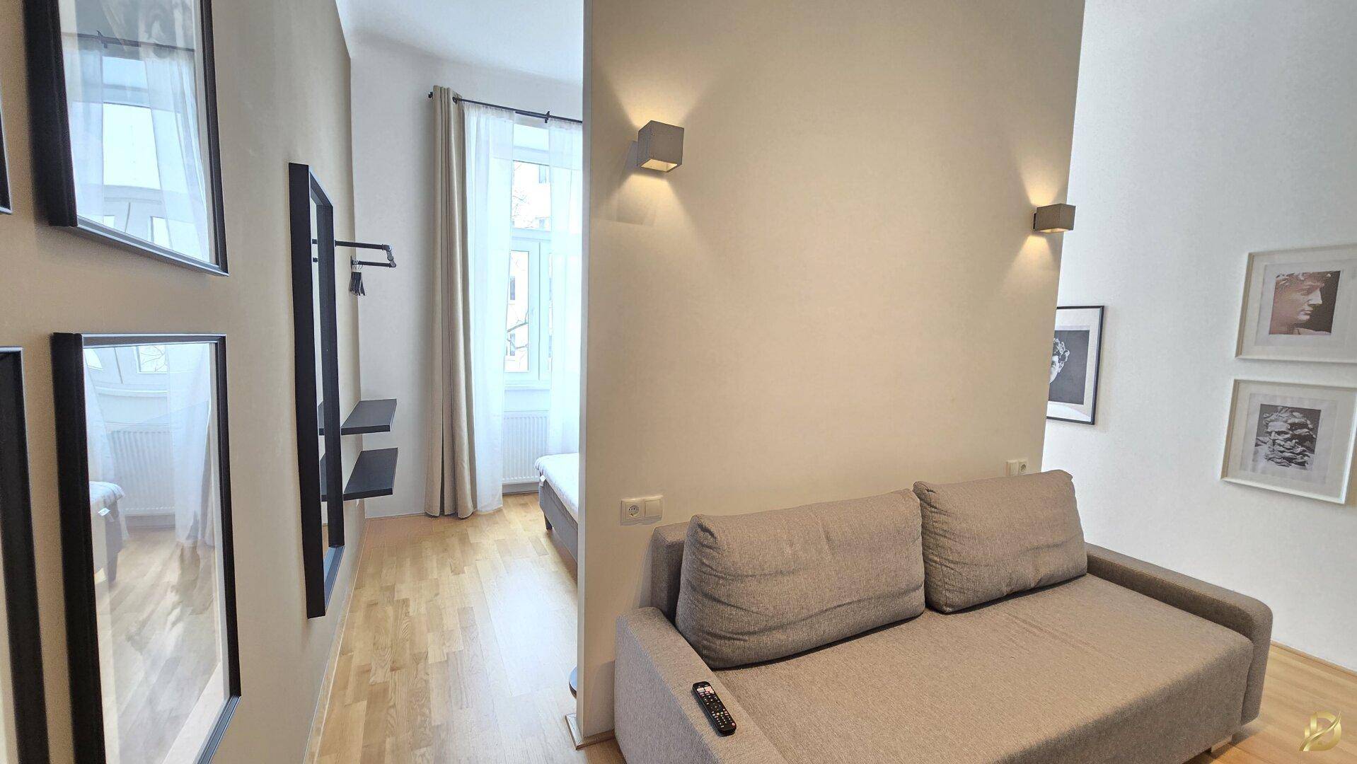 1.Zi. Wohnung, Wunderschöne Aufteilung Wohn/Schlafzimmer - Ansicht 3