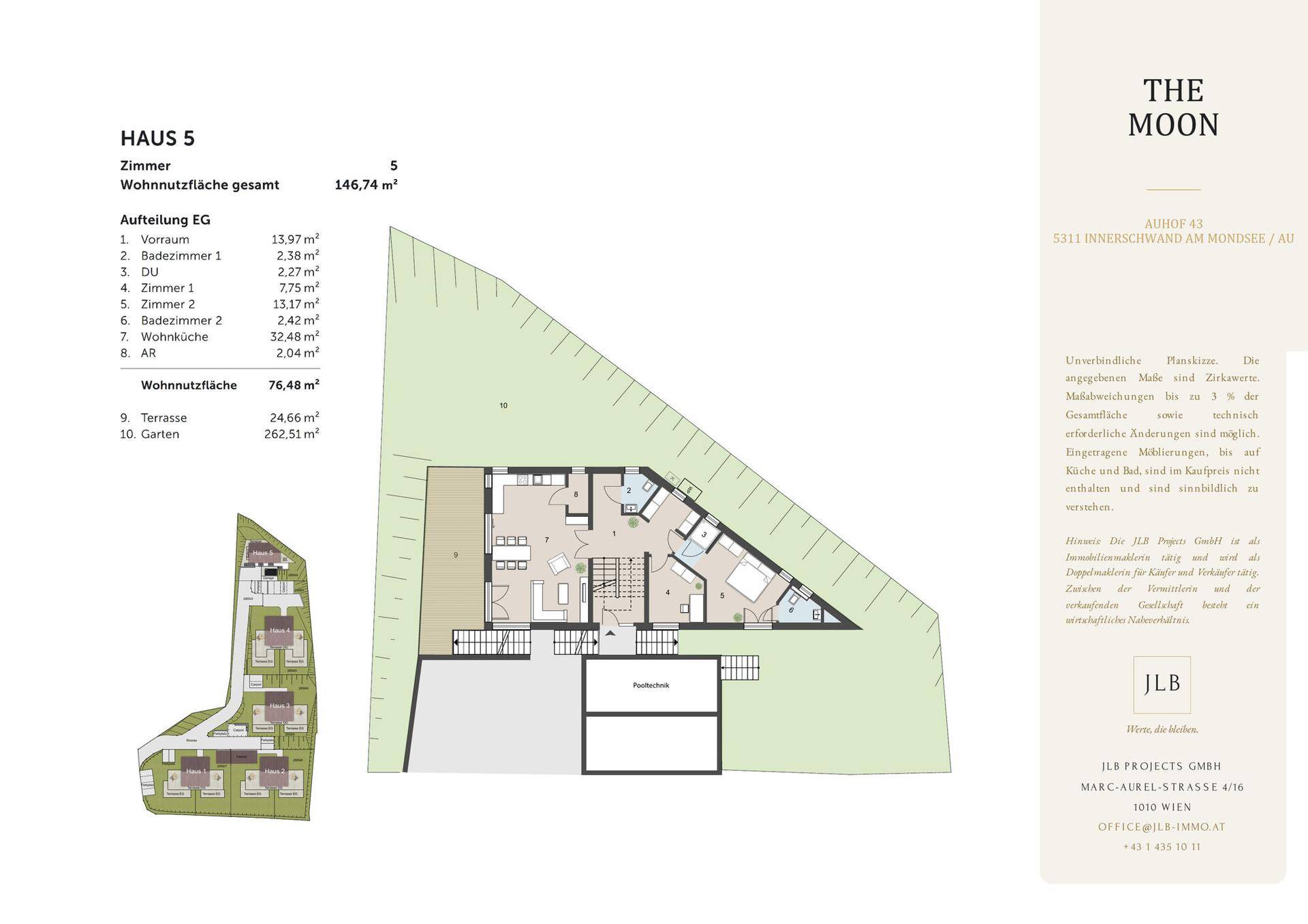 JLB Grundriss – Verkaufsplan Haus 5 - See.Leben Mondsee