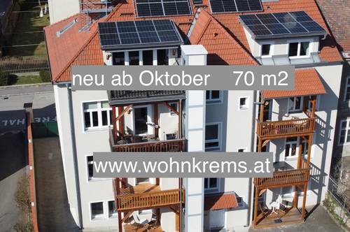 Top 70 m2 mit Balkon zum Garten nahe DPU, Uni und Fussgängerzone ! www.wohnkrems.at