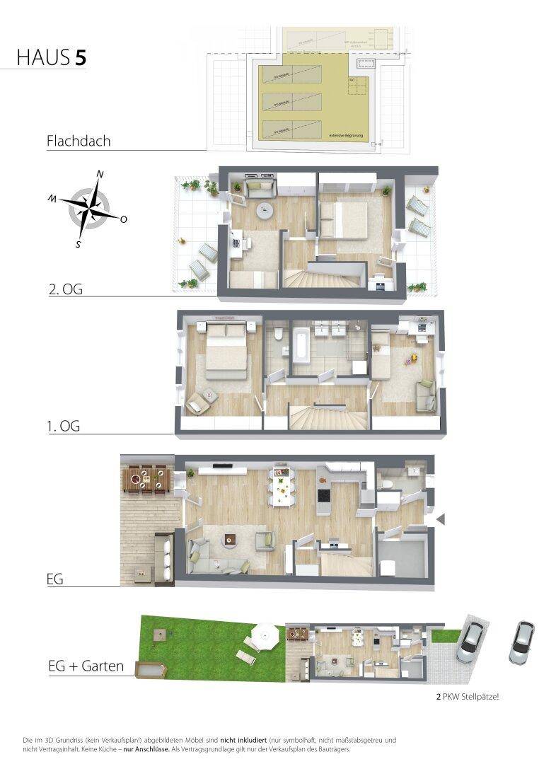 Gesamtplan 3D - Haus 5
