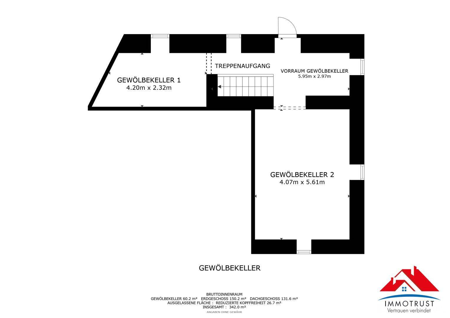 Plan Apartmenthaus Kellergeschoss