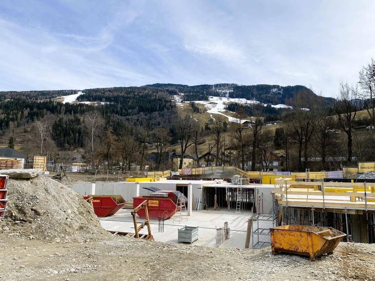 Errichtung Tiefgarage - Baufortschritt April 2023