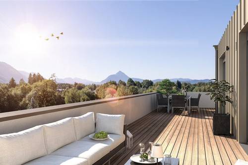 Traumhafte Penthouse mit 74m² Mega-Terrasse in Morzg!