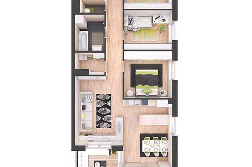 4-Zimmer Neubau-Wohnung mit Balkon (W21)