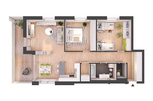 3-Zimmer Neubau-Wohnung mit Balkon (W18)