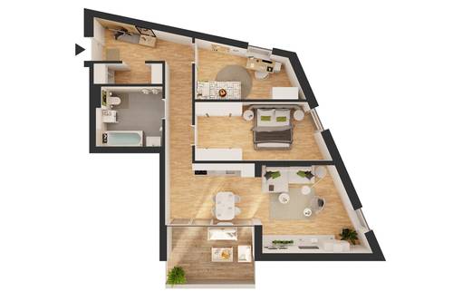 3-Zimmer Wohnung (Top W14)