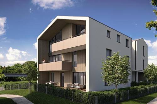 ERSTBEZUG - Hochwertige 3-Zimmer-Gartenwohnung mit Balkon und PKW-Stellplatz