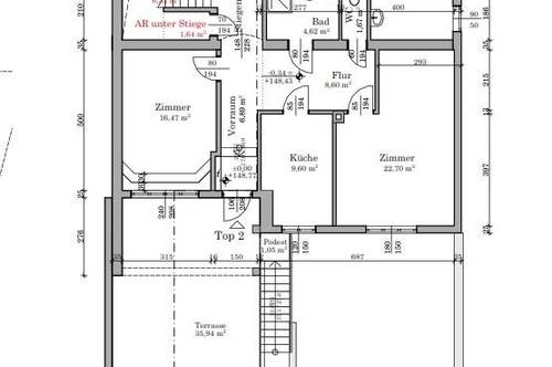 2022 Umbau auf 2 Wohneinheiten mit Terrassen und Garagen