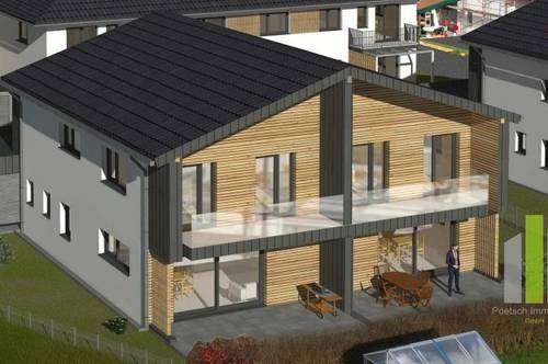 Bauvorhaben: exklusive Doppelhaushälfte mit Carport