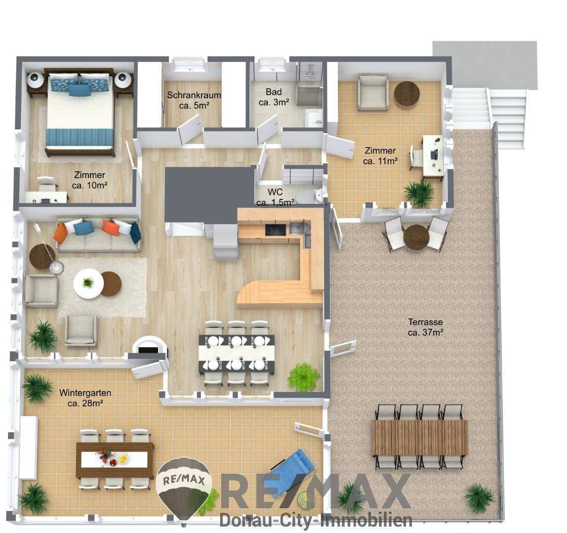 17 Obergeschoss - 3D Floor Plan