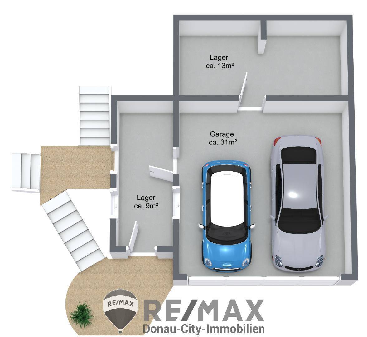 19 Garage - 3D Floor Plan